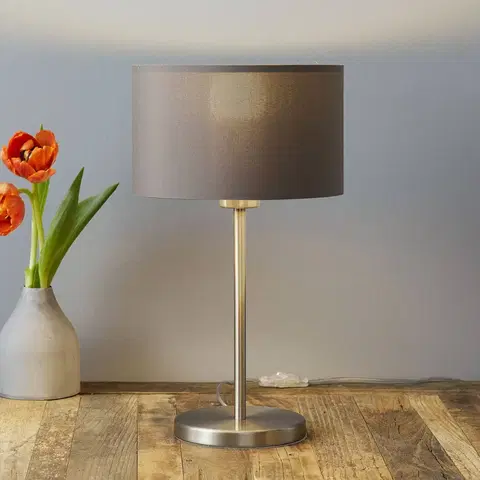 Stolní lampy EGLO Maserlo textilní stolní lampa, cappuccino