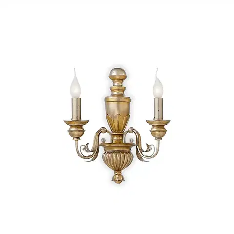 Klasická nástěnná svítidla Ideal Lux DORA AP2 SVÍTIDLO NÁSTĚNNÉ 020846