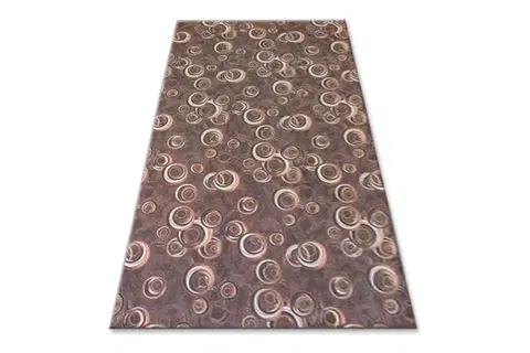 Koberce a koberečky Dywany Lusczow Kusový koberec DROPS Bubbles hnědý, velikost 150x250