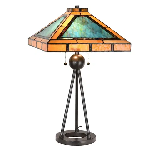 Svítidla Stolní Tiffany lampa Ambra - 61*61*73 cm Clayre & Eef 5LL-6164