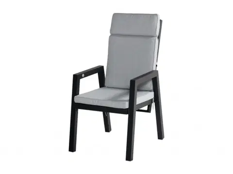 Zahradní židle a křesla Ancona zahradní hliníková jídelní polohovací židle