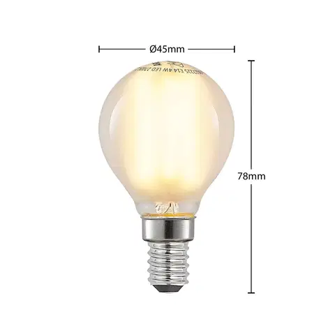 LED žárovky Arcchio LED žárovka tvar kapky E14 4W 2700K matná dim 5ks