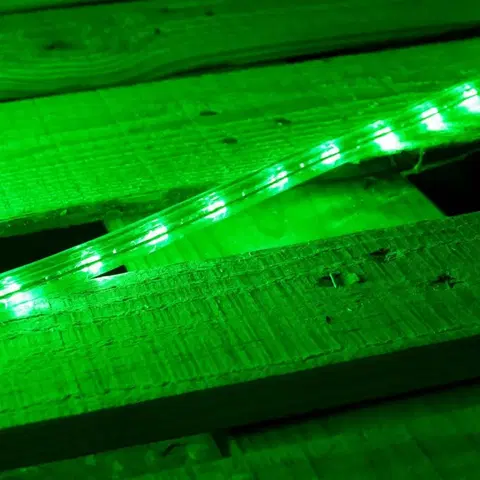 Světelné kabely DecoLED LED hadice - 1m, zelená