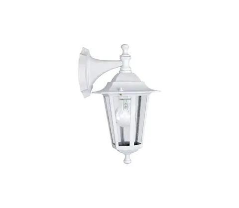 Zahradní lampy Eglo EGLO 22462 - Venkovní nástěnné svítidlo LATERNA 5 1xE27/60W/230V IP44 bílá 