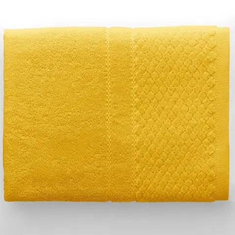 Ručníky AmeliaHome Ručník RUBRUM klasický styl 30x50 cm žlutý, velikost 70x130