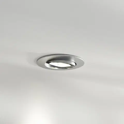 Podhledové světlo Eco-Light LED podhledové svítidlo Zenit s IP44, nikl