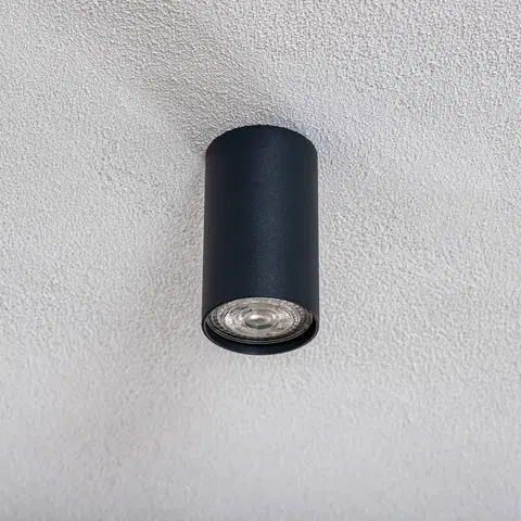 Bodová světla Euluna Stropní reflektor Eye, výška 10 cm, grafitová barva