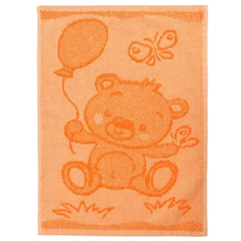 Ručníky Profod Dětský ručník Bear orange, 30 x 50 cm
