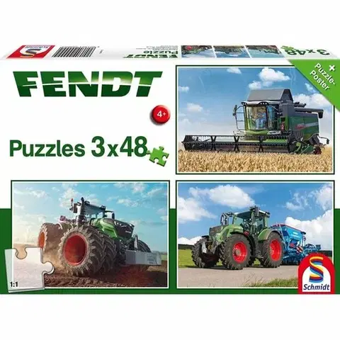 Puzzle Schmidt Puzzle Traktory Fendt, 144 dílků