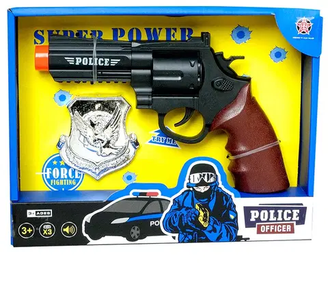 Hračky - zbraně MAC TOYS - Policejní pistole s odznakem