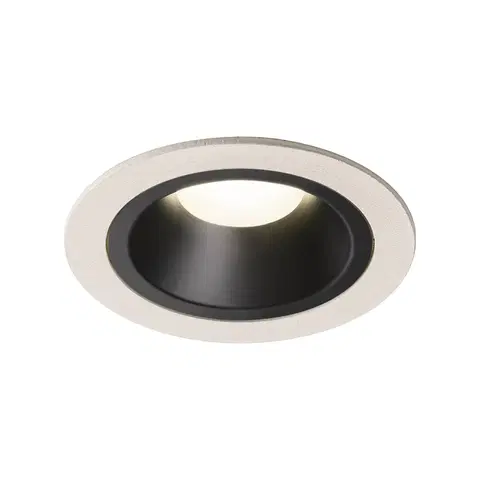 LED podhledová svítidla SLV BIG WHITE NUMINOS DL M vnitřní LED zápustné stropní svítidlo bílá/černá 4000 K 40° včetně listových pružin 1003904