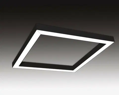 Závěsná kancelářska svítidla SEC Závěsné LED svítidlo nepřímé osvětlení WEGA-FRAME2-AA-DIM-DALI, 72 W, černá, 1165 x 1165 x 50 mm, 4000 K, 9440 lm 321-B-006-01-02-SP