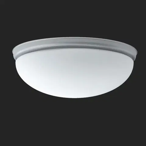 Klasická nástěnná svítidla OSMONT 41699 ALMA D2 stropní/nástěnné skleněné svítidlo stříbrná / bílá IP41 100W E27
