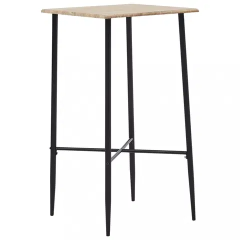 Barové stolky Barový stůl 60x60cm Dekorhome Dub