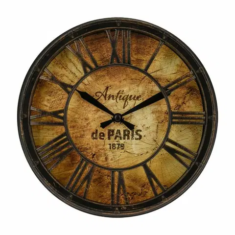 Hodiny DekorStyle Nástěnné hodiny Antigue Paris 21 cm