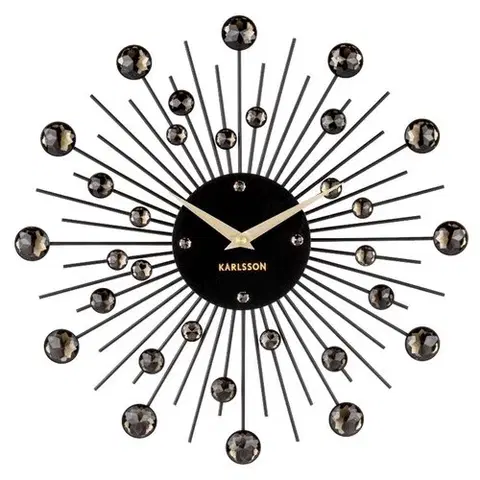 Hodiny Karlsson 4860BK Designové nástěnné hodiny, 30 cm