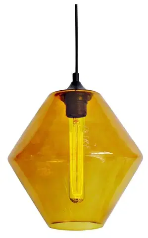 LED osvětlení Závěsná lampa BREMEN včetně žárovky Candellux Oranžová