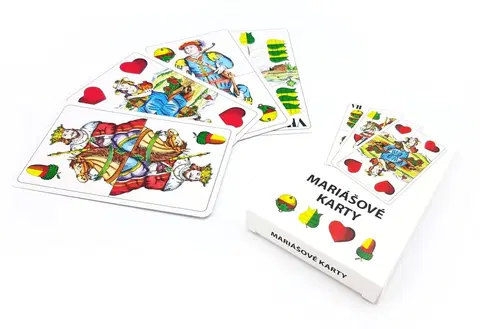Hračky společenské hry HYDRODATA - Mariáš karty papír 32ks