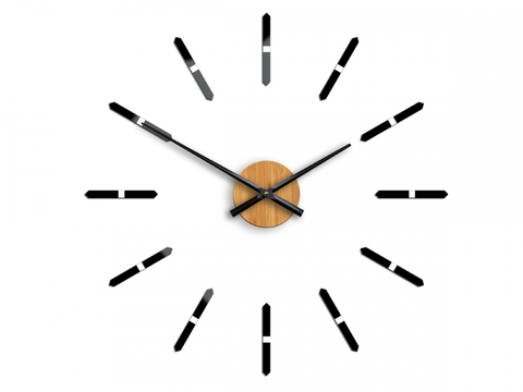 Nalepovací hodiny ModernClock 3D nalepovací hodiny Sonne černé
