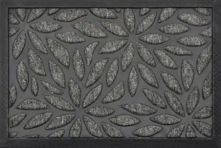 Rohožky Kontrast Obdélníková rohožka PLANTS 40x60 cm šedá