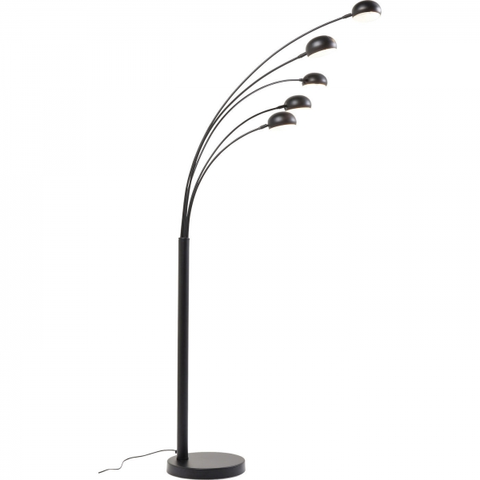 Moderní stojací lampy KARE Design Stojací lampa Five Fingers - černá matná
