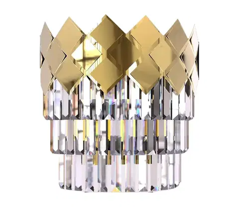 Svítidla  Nástěnné svítidlo CARISMA 2xE14/40W/230V zlatá 