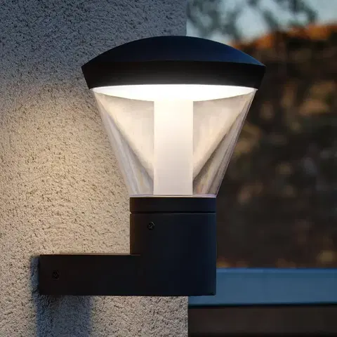 Venkovní nástěnná svítidla FARO BARCELONA Působivé LED venkovní nástěnné světlo Shelby