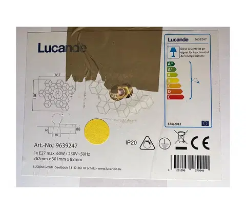 Svítidla Lucande Lucande - Nástěnné svítidlo ALEXARU 1xE27/60W/230V 