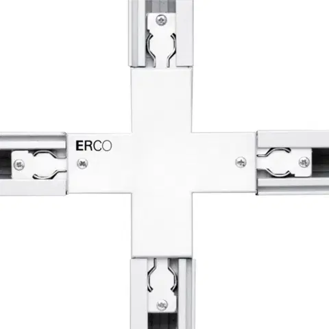 Svítidla pro 3fázový kolejnicový systém ERCO ERCO křížová spojka pro 3fázovou přípojnici bílá