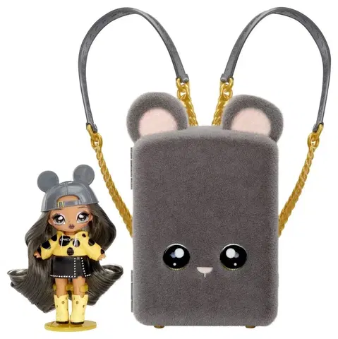 Hračky panenky MGA - Na! Na! Na! Surprise Mini batoh s pokojíčkem – Marisa Mouse