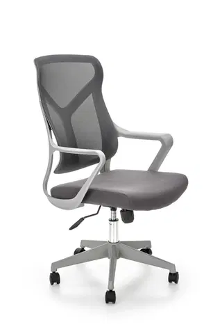 Kancelářské židle HALMAR Kancelářské křeslo SANTO 61 cm šedé