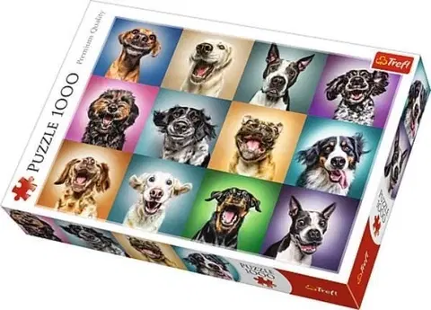Hračky puzzle TREFL - Puzzle Funny dogs 1000, výrobce Trefl.