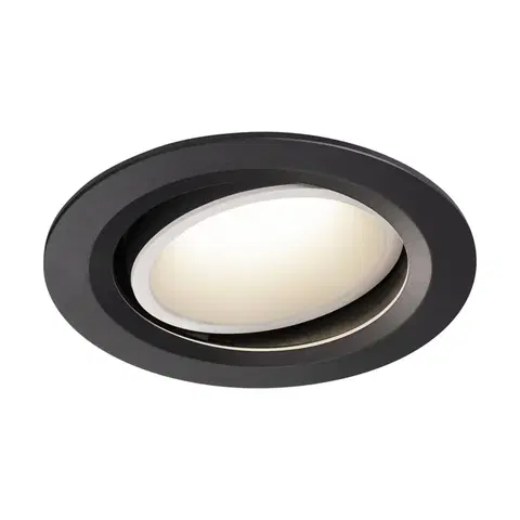 LED podhledová svítidla SLV BIG WHITE NUMINOS MOVE DL L vnitřní LED zápustné stropní svítidlo černá/bílá 4000 K 40° otočné a výkyvné 1003677