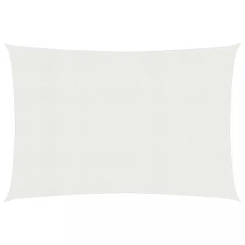Stínící textilie Stínící plachta obdélníková HDPE 3,5 x 5 m Dekorhome Bílá