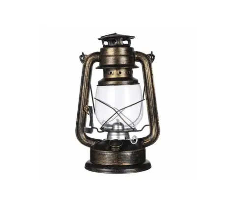 Zahradní lampy Brilagi Brilagi - Petrolejová lampa LANTERN 28 cm měděná 
