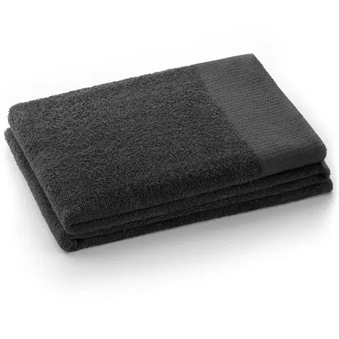 Ručníky Bavlněný ručník AmeliaHome AMARI tmavě šedý, velikost 50x100