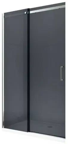 Sprchové kouty MEXEN Omega posuvné sprchové dveře 100, Grafitt, chrom se sadou pro niku 825-100-000-01-40