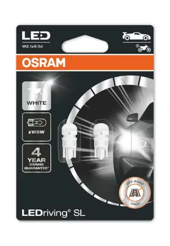 Autožárovky OSRAM LED W5W 2825DWP-02B 6000K 12V 1W W2,1x9,5d 2ks