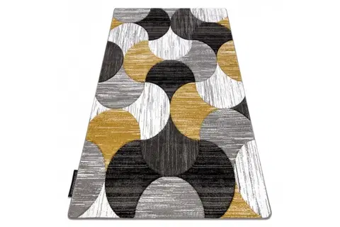 Koberce a koberečky Dywany Lusczow Kusový koberec ALTER Geo mušle zlatý, velikost 120x170
