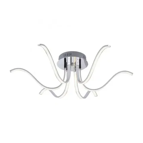 Designová stropní svítidla LEUCHTEN DIREKT is JUST LIGHT LED stropní svítidlo, chrom, 6-ramenné 3000K LD 15342-17