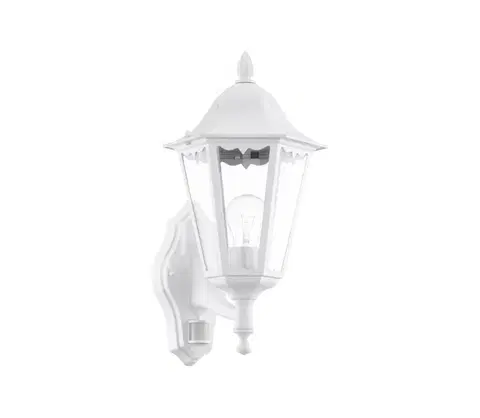 Zahradní lampy Eglo Eglo 93447 - Venkovní nástěnné svítidlo s čidlem NAVEDO 1xE27/60W/230V IP44 