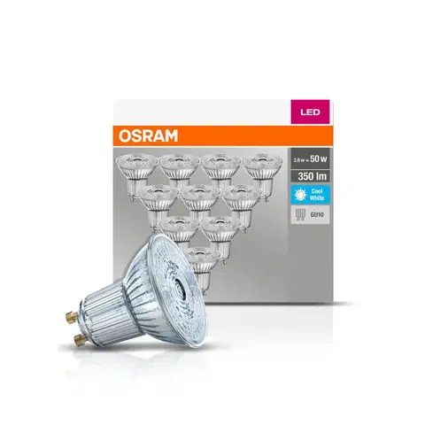LED žárovky OSRAM OSRAM LED reflektor GU10 4,3W 4 000K 350lm 10ks