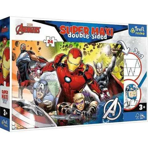 Hračky puzzle TREFL - Puzzle 24 SUPER MAXI - Avengers