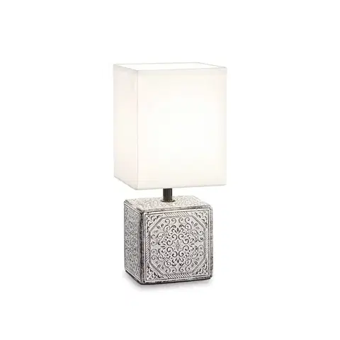 Designové stolní lampy Stolní lampa Ideal Lux Kali´-1 TL1 245348 E14 1x40W IP20 hranatá šedá