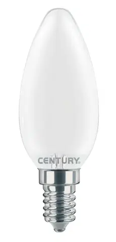 LED žárovky CENTURY LED FILAMENT SVÍČKA SATÉN 4W E14 6000K 470Lm 360d 35x97mm IP20 CEN INSM1-041460