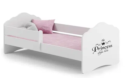 Postele ArtAdrk Dětská postel CASIMO | se zábranou Provedení: Princess