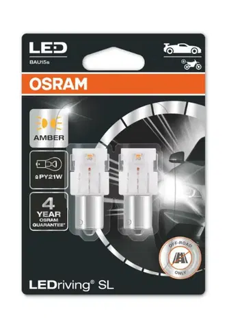 Autožárovky OSRAM LED PY21W 7507DYP-02B AMBER 12V 1,5W BAU15s 