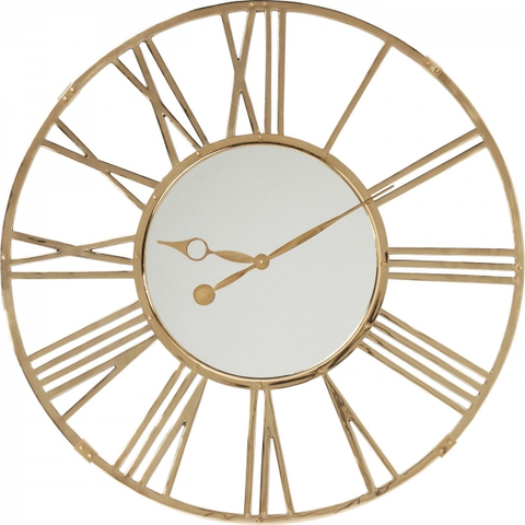 Nástěnné hodiny KARE Design Nástěnné hodiny Giant - zlaté, Ø120cm