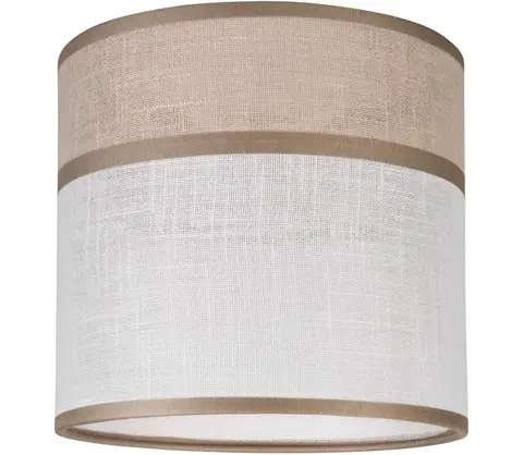 Lampy  Náhradní stínidlo ANDREA E27 pr. 16 cm béžová/šedá 