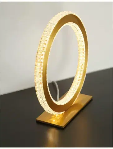 Designové stolní lampy NOVA LUCE stolní lampa CILION zlatý mosazný hliník a akryl LED 20W 230V 2953K IP20 9011136